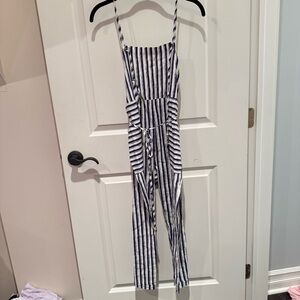 Le Lis Navy and White Striped Garment